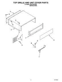 03 - Top Grille And Unit Cover parts for Kitchenaid Refrigerator KBLP36FKS00 from AppliancePartsPros.com