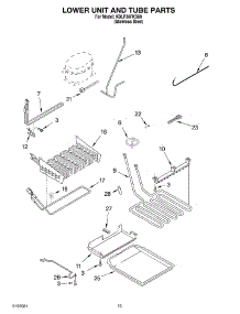 09 - Lower Unit And Tube parts for Kitchenaid Refrigerator KBLP36FKS00 from AppliancePartsPros.com