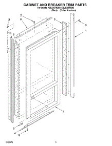 02 - Cabinet And Breaker Trim Parts parts for Kitchenaid Refrigerator KBLS36FMX00 from AppliancePartsPros.com
