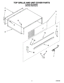 03 - Top Grille And Unit Cover Parts parts for Kitchenaid Refrigerator KBLO36FMX01 from AppliancePartsPros.com