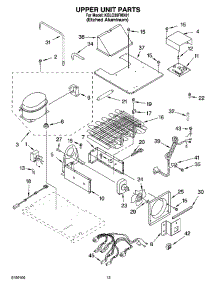08 - Upper Unit Parts parts for Kitchenaid Refrigerator KBLO36FMX01 from AppliancePartsPros.com