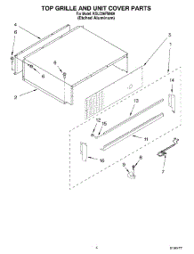 03 - Top Grille And Unit Cover Parts parts for Kitchenaid Refrigerator KBLO36FMX00 from AppliancePartsPros.com