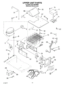 08 - Upper Unit Parts parts for Kitchenaid Refrigerator KBLO36FMX00 from AppliancePartsPros.com