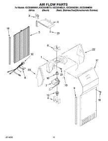 09 - Air Flow Parts parts for Kitchenaid Refrigerator KSCS25INBT01 from AppliancePartsPros.com