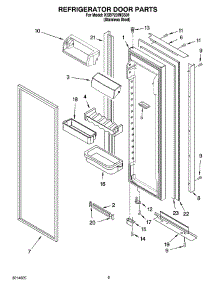 06 - Refrigerator Door Parts parts for Kitchenaid Refrigerator KSBP23INSS01 from AppliancePartsPros.com