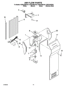 09 - Air Flow Parts parts for Kitchenaid Refrigerator KSBS25INBL00 from AppliancePartsPros.com