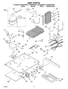 09 - Unit Parts parts for Kitchenaid Refrigerator KSCS25FKBT01 from AppliancePartsPros.com