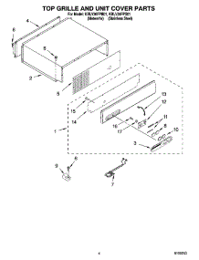 03 - Top Grille And Unit Cover Parts parts for Kitchenaid Refrigerator KBLV36FPM01 from AppliancePartsPros.com