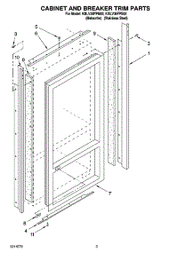 02 - Cabinet And Breaker Trim Parts parts for Kitchenaid Refrigerator KBLV36FPS02 from AppliancePartsPros.com