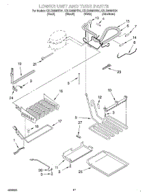 10 - Lower Unit And Tube parts for Kitchenaid Refrigerator KBLS36MHW01 from AppliancePartsPros.com
