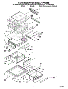 03 - Refrigerator Shelf Parts parts for Kitchenaid Refrigerator KSCS25FSBT00 from AppliancePartsPros.com