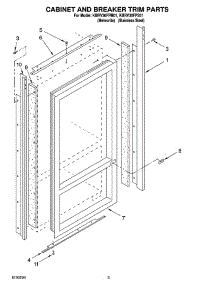 02 - Cabinet And Breaker Trim Parts parts for Kitchenaid Refrigerator KBRV36FPS01 from AppliancePartsPros.com