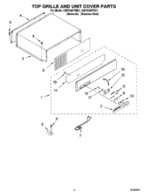 03 - Top Grille And Unit Cover Parts parts for Kitchenaid Refrigerator KBRV36FPS01 from AppliancePartsPros.com