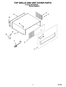 03 - Top Grille And Unit Cover Parts parts for Kitchenaid Refrigerator KBFO42FSX00 from AppliancePartsPros.com