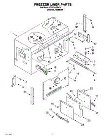 05 - Freezer Liner Parts parts for Kitchenaid Refrigerator KBFO42FSX00 from AppliancePartsPros.com