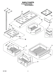 06 - Shelf Parts parts for Kitchenaid Refrigerator KBFO42FSX00 from AppliancePartsPros.com
