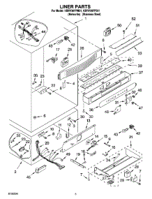 04 - Liner Parts parts for Kitchenaid Refrigerator KBRV36FPM01 from AppliancePartsPros.com