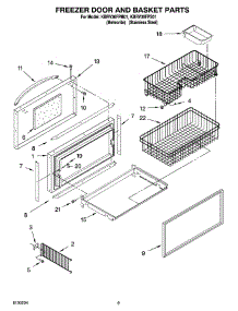 06 - Freezer Door And Basket Parts parts for Kitchenaid Refrigerator KBRV36FPM01 from AppliancePartsPros.com