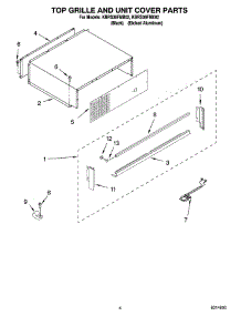 03 - Top Grille And Unit Cover Parts parts for Kitchenaid Refrigerator KBRS36FMB02 from AppliancePartsPros.com