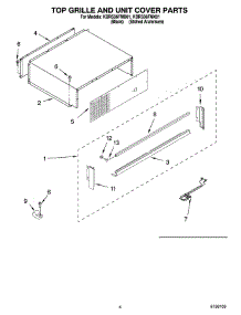 03 - Top Grille And Unit Cover Parts parts for Kitchenaid Refrigerator KBRS36FMB01 from AppliancePartsPros.com