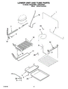 09 - Lower Unit And Tube Parts parts for Kitchenaid Refrigerator KBRS36FMB01 from AppliancePartsPros.com