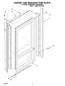 02 - Cabinet And Breaker Trim Parts parts for Kitchenaid Refrigerator KBRS36FMX01 from AppliancePartsPros.com