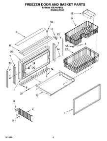 06 - Freezer Door And Basket Parts parts for Kitchenaid Refrigerator KBLP36FMS02 from AppliancePartsPros.com