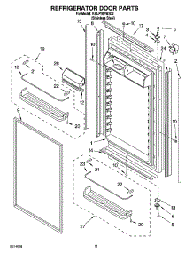 07 - Refrigerator Door Parts parts for Kitchenaid Refrigerator KBLP36FMS02 from AppliancePartsPros.com