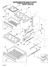 05 - Refrigerator Shelf Parts parts for Kitchenaid Refrigerator KBRV36FPS02 from AppliancePartsPros.com
