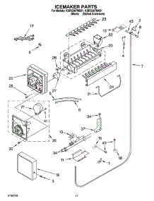 10 - Icemaker Parts parts for Kitchenaid Refrigerator KBRS36FMX01 from AppliancePartsPros.com