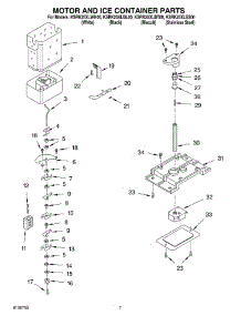 05 - Motor And Ice Container Parts parts for Kitchenaid Refrigerator KSRK25XLWH00 from AppliancePartsPros.com