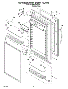 07 - Refrigerator Door Parts parts for Kitchenaid Refrigerator KBRC36FMS02 from AppliancePartsPros.com