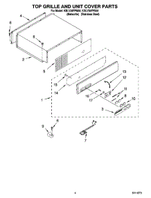 03 - Top Grille And Unit Cover Parts parts for Kitchenaid Refrigerator KBLV36FPM02 from AppliancePartsPros.com