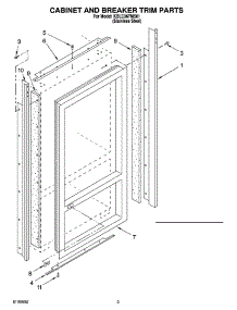 02 - Cabinet And Breaker Trim Parts parts for Kitchenaid Refrigerator KBLC36FMS01 from AppliancePartsPros.com