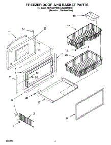 06 - Freezer Door And Basket Parts parts for Kitchenaid Refrigerator KBLV36FPM02 from AppliancePartsPros.com