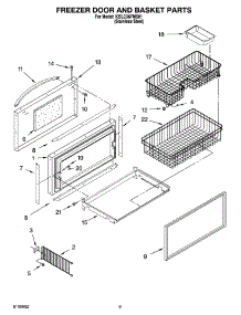 06 - Freezer Door And Basket Parts parts for Kitchenaid Refrigerator KBLC36FMS01 from AppliancePartsPros.com