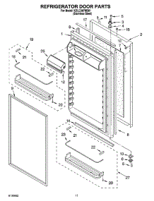 07 - Refrigerator Door Parts parts for Kitchenaid Refrigerator KBLC36FMS01 from AppliancePartsPros.com
