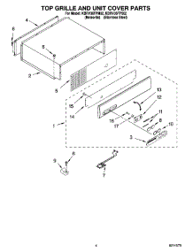 03 - Top Grille And Unit Cover Parts parts for Kitchenaid Refrigerator KBRV36FPM02 from AppliancePartsPros.com