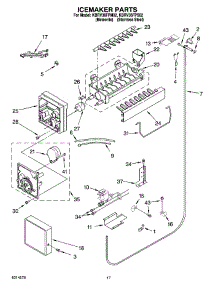 10 - Icemaker Parts parts for Kitchenaid Refrigerator KBRV36FPM02 from AppliancePartsPros.com
