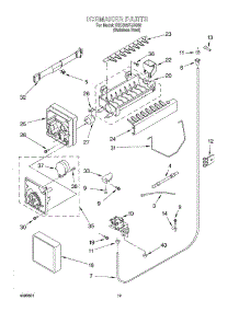 12 - Ice Maker, Optional parts for Kitchenaid Refrigerator KSCS25FJSS00 from AppliancePartsPros.com