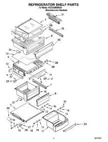 03 - Refrigerator Shelf Parts parts for Kitchenaid Refrigerator KSCS25MSMS00 from AppliancePartsPros.com