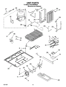 09 - Unit Parts parts for Kitchenaid Refrigerator KSCS25MSMS00 from AppliancePartsPros.com