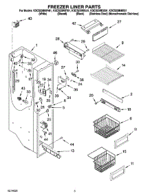 04 - Freezer Liner Parts parts for Kitchenaid Refrigerator KSCS23INBT01 from AppliancePartsPros.com