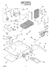 09 - Unit parts for Kitchenaid Refrigerator KSCS25FJSS01 from AppliancePartsPros.com
