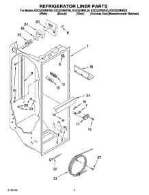02 - Refrigerator Liner Parts parts for Kitchenaid Refrigerator KSCS23INMS00 from AppliancePartsPros.com