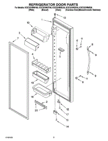 06 - Refrigerator Door Parts parts for Kitchenaid Refrigerator KSCS23INMS00 from AppliancePartsPros.com