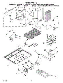 11 - Unit Parts parts for Kitchenaid Refrigerator KSCS23INBL00 from AppliancePartsPros.com
