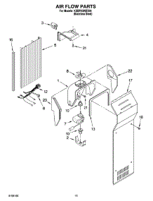 09 - Air Flow Parts parts for Kitchenaid Refrigerator KSBP23INSS00 from AppliancePartsPros.com
