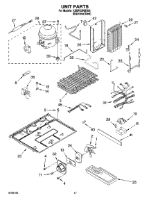 11 - Unit Parts parts for Kitchenaid Refrigerator KSBP23INSS00 from AppliancePartsPros.com