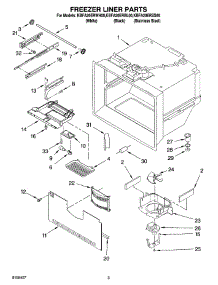 02 - Freezer Liner Parts parts for Kitchenaid Refrigerator KBFA20ERWH00 from AppliancePartsPros.com
